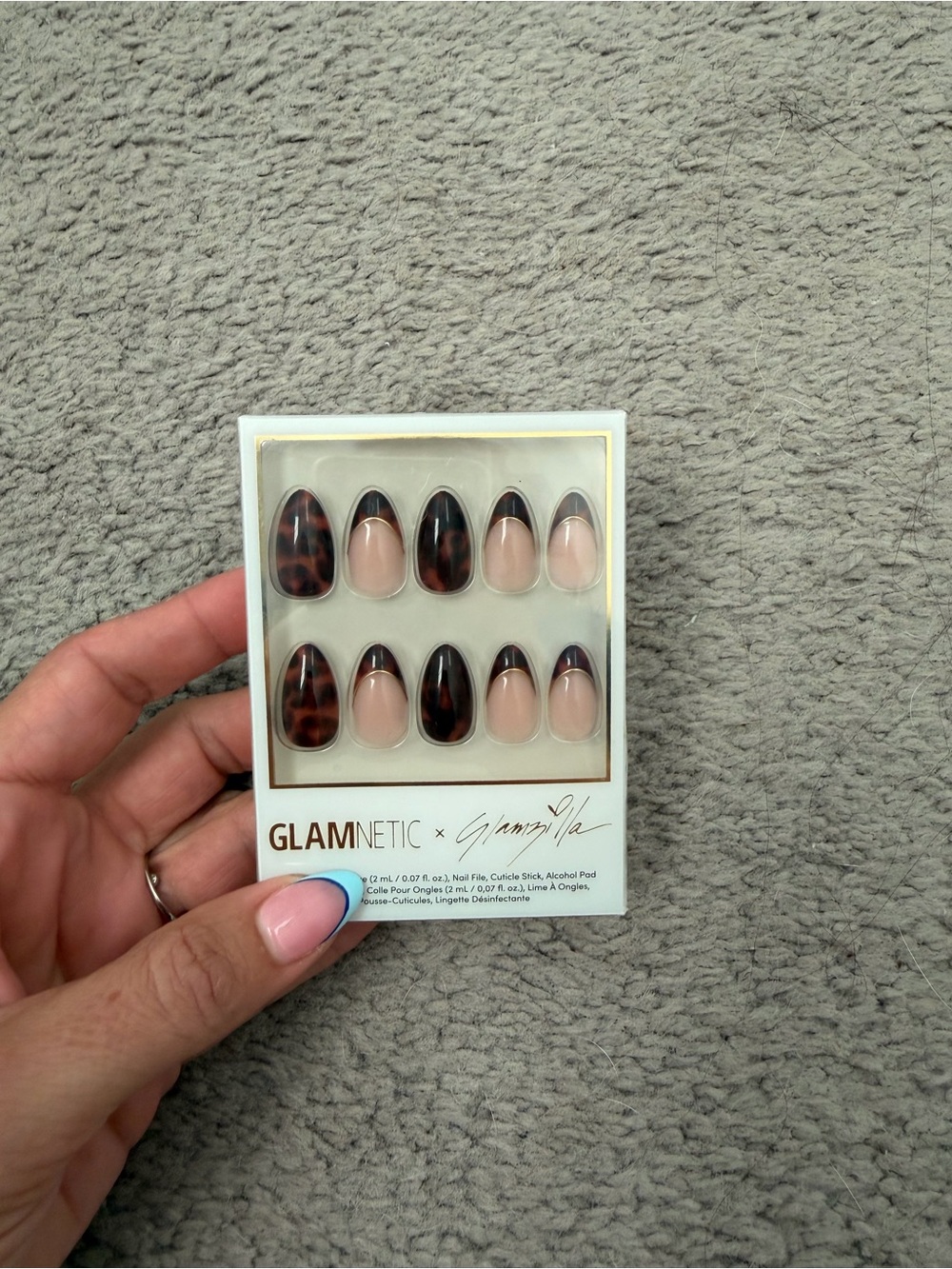 Glamnetics KillaZilla Nude & Tortoiseshell Press-On Nail Set